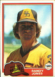 1981 Topps Baseball Cards      458     Randy Jones